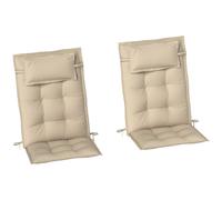 Outsunny Set de 2 coussins pour chaise longue hydrofuge Coussin pour chaise longue de jardin Coussin pour chaise longue de plage Coussin