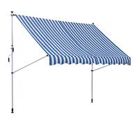 Outsunny Store Banne avec Manivelle ajustable en hauteur Store à bras articulé résistant à la saleté et aux intempéries Store de balcon de 150cm de large Store de terrasse pour terrasse balcon véranda