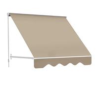Outsunny Store Banne Inclinaison Réglable Aluminium 70L x 180l cm Beige