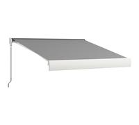 Outsunny Store Banne Motorisé Store Banne Électrique 3 x 2,5 m Gris Clair