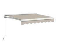 Outsunny - Store banne - Polyester - 250x200x130cm - crème