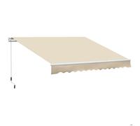 Outsunny - Store banne - Polyester - 350x250cm - Beige
