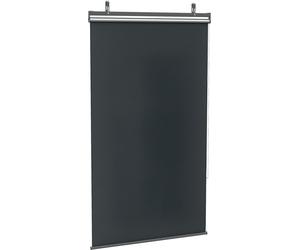Outsunny Store extšŠrieur vertical store manuel ršŠtractable store pare-soleil enroulable dim. 124L x 222H cm installation sans per?age alu. polyester haute densitšŠ gris foncšŠ