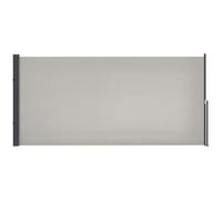 Outsunny Store latéral Brise-Vue paravent rétractable dim. 3L x 1,4H m alu. Polyester Anti-UV Haute densité 180 g/m² Gris