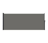 Outsunny Store latéral brise-vue paravent rétractable 4 x 1,80 m alu. polyester anti-UV haute densité 180 g/m² gris foncé