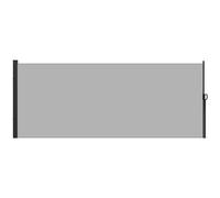 Outsunny Store latéral Brise-Vue paravent rétractable de Jardin dim. 4L x 1,80H m alu. Polyester Anti-UV Haute densité 180 g/m² Gris Clair