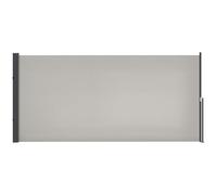 Outsunny Store latéral Brise-Vue paravent rétractable dim. 3L x 1,4H m alu. Polyester Anti-UV Haute densité 180 g/m² Gris