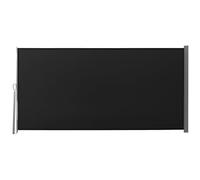 Outsunny Store latéral Brise-Vue Paravent Rétractable dim. 3L x 1,6H m Noir | Métal, Polyester Imperméable, Anti-UV, Haute Densité 180 g/m²