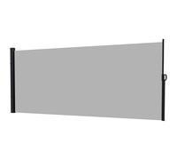 Outsunny Store latéral Brise-Vue paravent rétractable dim. 3L x 1,8H m alu. Polyester Anti-UV Haute densité 180 g/m² gris clair