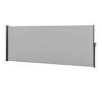 Outsunny Store latéral Brise-Vue paravent rétractable dim. 4L x 1,60H m alu. Polyester Anti-UV Haute densité 180 g/m² Gris