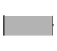 Outsunny Store latéral Brise-Vue paravent rétractable dim. 4L x 1,80H m alu. Polyester Anti-UV Haute densité 180 g/m² Gris