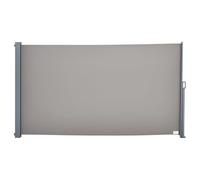 Outsunny Store Latéral Brise-Vue Rétractable 300 x 160 cm Gris | Paravent Extérieur En Aluminium, Protection Solaire, Brise-vue Extensible Pour Balcon Jardin Terrasse