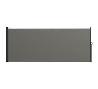 Outsunny Store Latéral Brise-Vue Rétractable 4L x 1,60H m Alu. Gris Foncé