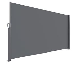 Outsunny Store latéral extensible opaque Protection contre les regards indiscrets avec revêtement mural Store mural latéral