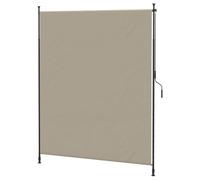 Outsunny Store Vertical avec Manivelle sans Perçage 200 x 305 cm Sable | Brise-Vue de Balcon, Cadre en Aluminium, Protection UV, pour Terrasse, Balcon