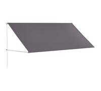 Outsunny - Stores - Polyester - 300x120cm - Gris foncé