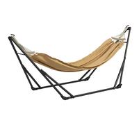 Outsunny Support avec hamac pliable en acier, 2 en 1 pour hamac ou chaise suspendue, sac de transport inclus 263L x 89l x 100H cm