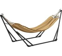 Outsunny Support avec hamac pliable en acier, support 2 en 1 pour hamac ou chaise suspendue, sac de transport inclus, dim. 263L x 89l x 100H cm
