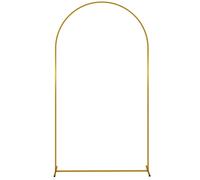 Outsunny Support d'arche de fond en métal doré pour mariage, 2,2 m, arche de jardin, mariage, arche de ballons floraux