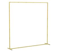 Outsunny Support d'arche de fond en métal doré pour mariage, 2 m, arche de jardin, mariage, arche de ballons floraux
