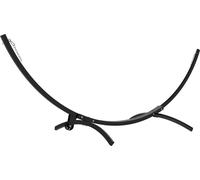 Outsunny Support de hamac en mšŠtal avec roues, pied de hamac charge maximale 150 kg avec cha?nes, crochets, pour extšŠrieur et intšŠrieur, 337 x 118 x 118 cm noir