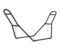 Outsunny Support de Hamac pour 2-3 Personnes Portable 2,75 à 4 m Noir | Cadre de Hamac en Acier Réglable, Résistante aux Intempéries, Capacité de 150 kg