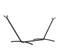 Outsunny Support Pied de hamac Structure Robuste mšŠtal šŠpoxy Noir Hauteur ršŠglable 6 Niveaux dim. 2,80L x 1,17l x 1,10H m