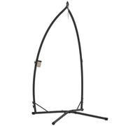 Outsunny Support pour chaise suspendue pour œufs Hauteur 215 cm 150 kg Noir