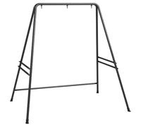 Outsunny Support pour Fauteuil hamac Robuste 178x143x180 cm Noir | Cadre suspendu pour hamac/fauteuil œuf, intérieur & extérieur, métal robuste