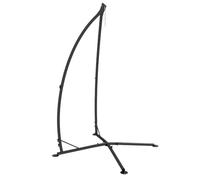 Outsunny Support pour fauteuil suspendu - hauteur 215 cm - Charge max. 130 kg - métal noir