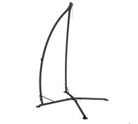 Outsunny - Support pour fauteuil suspendu - Métal - 110x110x215cm - Noir