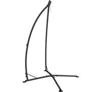 Outsunny Support pour Fauteuil Suspendu - Pied Fauteuil Suspendu, hauteur 215 cm - Charge Max. recommandšŠe 130 Kg, mšŠtal noir