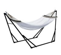 Outsunny Support pour hamac, support pour chaise hamac, support pour hamac avec hamac, sac de transport, peut supporter jusqu'à 120 kg, acier, 263 x 89 x 100 cm, noir