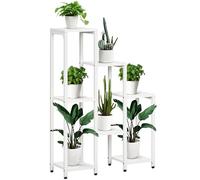 Outsunny Support pour plantes avec 7 étagères Étagère pour plantes d'intérieur d'extérieur Blanc