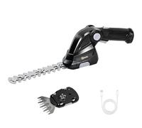 Outsunny Taille-haie électrique sans fil 2 en 1 avec 2 batteries rechargeables de 7,2 V 2,0 Ah, 2 lames interchangeables, pour branches, arbustes, branches, noir