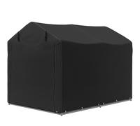 Outsunny Tente de garage, garage imperméable avec porte, résistant aux UV 220 x 157 x 165 cm noir