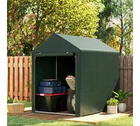 Outsunny Tente de Jardin extérieur 2 pièces 1,2x1,8x1,65m Vert | Pour outils et vélos, abri extérieur, porte enroulable avec fermeture éclair, imperméable anti-UV, garage portable