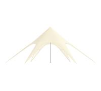 Outsunny Tente de jardin XXL en étoile bâche anti-pluie voile d'ombrage 10 x 10 x 4 m polyester haute densité 210D beige