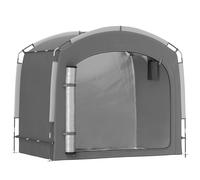 Outsunny Tente de vélo abri de vélo portable pour 3-4 vélos avec 2 poches latérales 205 x 140 x 188 cm gris foncé