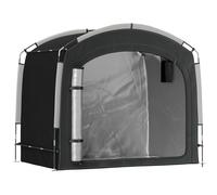 Outsunny Tente de vélo abri de vélo portable pour 3-4 vélos avec 2 poches latérales 220 x 150 x 195 cm noir