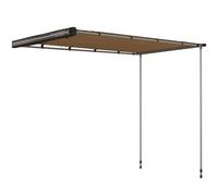 Outsunny Tente de Voiture Store Latéral pour Voiture, Résistant aux Intempéries, 160 x 250 x 125-225 cm, Khaki