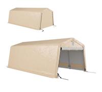 Outsunny Tente Garage Carport Imperméable 6,2 x 3,3 x 2,4 m Kaki | Acier Galvanisé Robuste, PE Haute Densité 150 g/m², Imperméable Anti-UV, 1 Porte, 2 Aérations, Garage Voiture