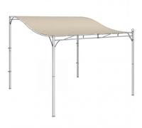 Outsunny Toile de rechange pour pergola, voile d'ombrage pour terrasse, bâche de rechange pour pavillon 3 x 3 m 298 x 293 cm, blanc crème