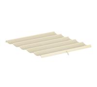 Outsunny Toile de toit pour pergola tonnelle rétractable de 3 x 3 m - toile uniquement 250 x 255 cm crème