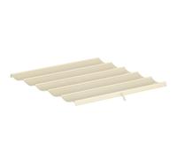 Outsunny Toile de Toit pour pergola tonnelle rétractable de 3 x 3 m - Toile Uniquement 250 x 255 cm crème