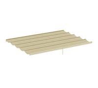 Outsunny Toile de toit pour pergola tonnelle rétractable de 4 x 3 m - beige