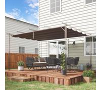 Outsunny Toile de toit pour pergola tonnelle rétractable de 4 x 3 m - crème Descriptions Longues:Redonner vie à votre pergola est facile avec ce toit de remplacement de Outsunny. Fabriqué en polyester