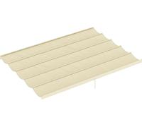 Outsunny Toile de toit pour pergola tonnelle rétractable de 4 x 3 m - toile uniquement 350 x 260 cm crème