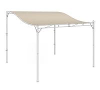 Outsunny Toit Rechange pour pergola 3x3 m Couverture Gazebo Blanc crème
