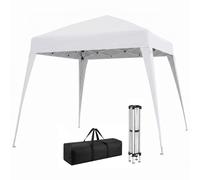 Outsunny Tonnelle Barnum de Jardin Pop-up Pliant 3L x 3l x 2,4H m Acier Polyester imperméabilisé Anti UV avec Sac de Transport Blanc